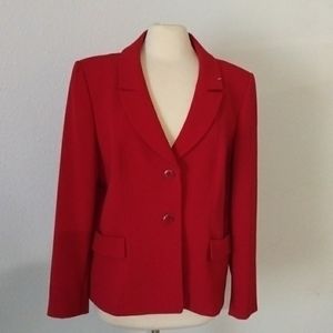 Red woman blazer church suits blazer/work
